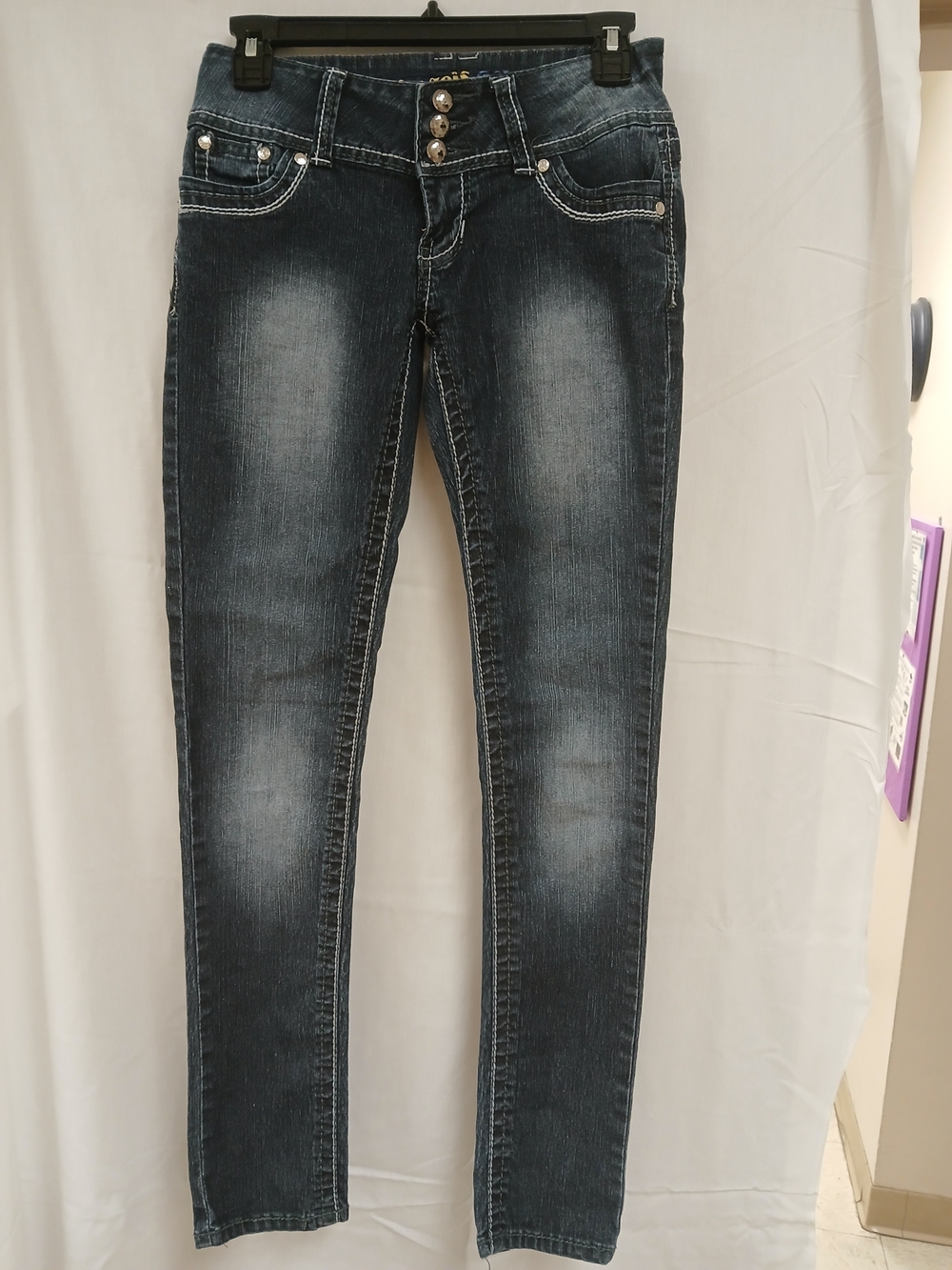 Angels Jeans Women’s Washed Black Skinny Jeans